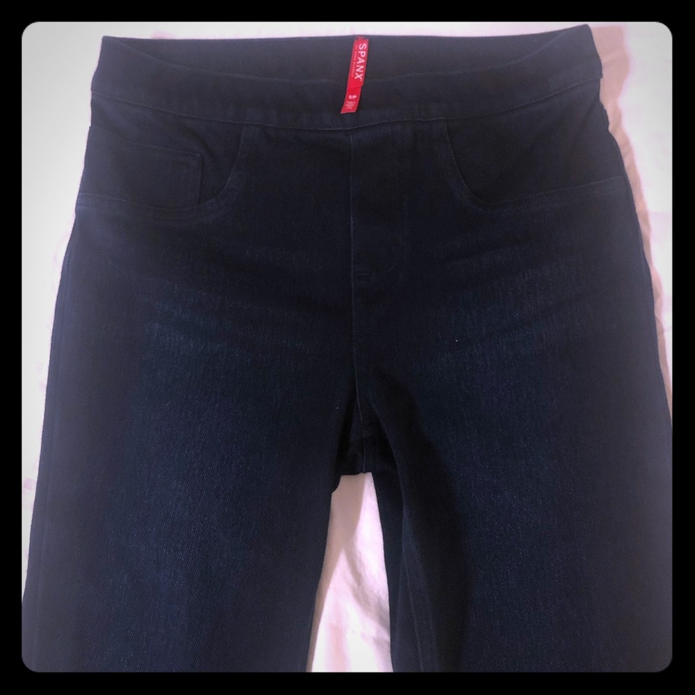 Spanx Size S Small Jean-ish Dark Denim Leggings